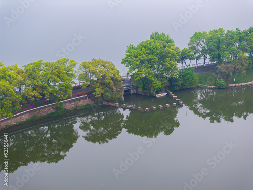 Summer scenery of Wuhan East Lake Scenic Area photo