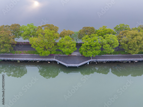 Summer scenery of Wuhan East Lake Scenic Area photo