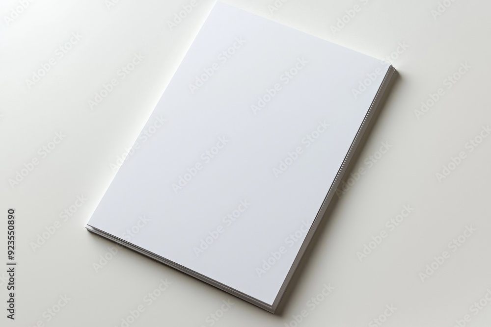 Blank A4 Paper Mockup on Isolated Background created with Generative AI Blank A4 Paper Mockup on Isolated Background created with Generative AI