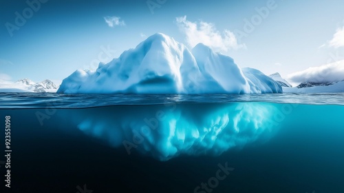 Wallpaper Mural A large iceberg floating in clear Arctic waters. Torontodigital.ca