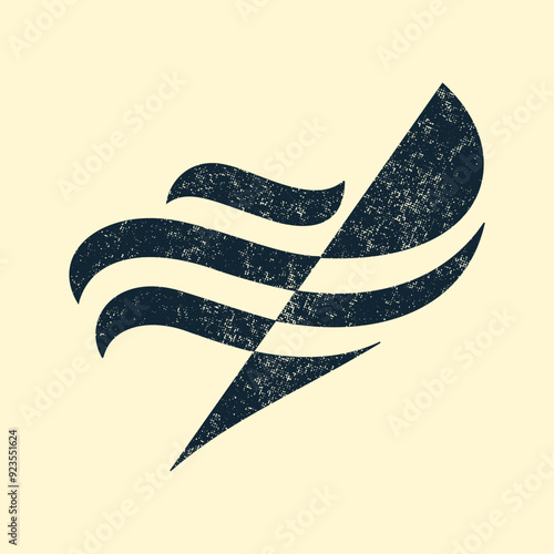 Creative yacht  wind surf  sailing and optimist minimalism logo 