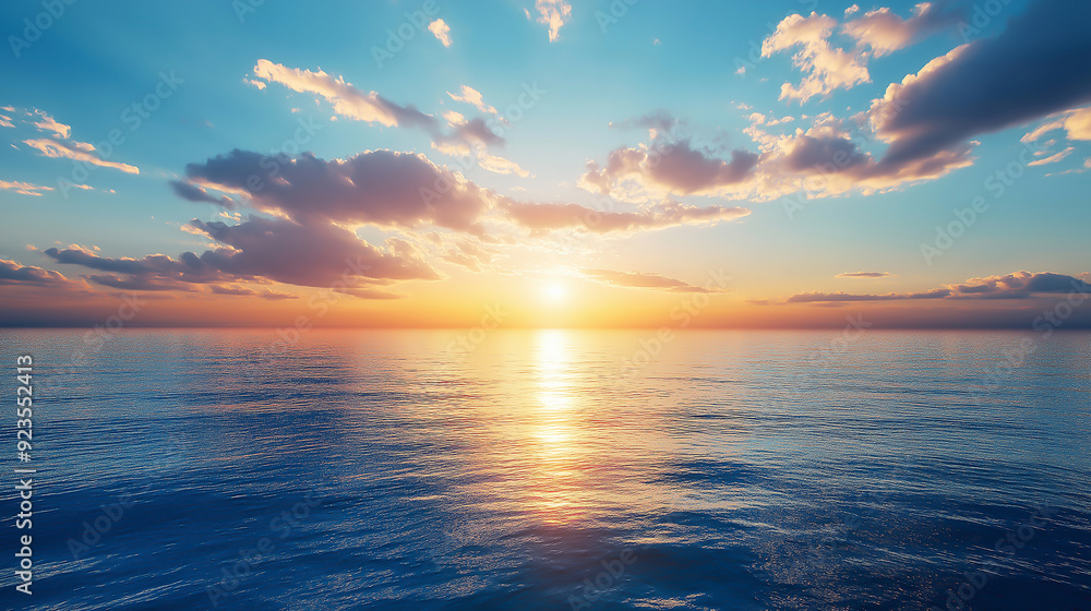 beautiful dramatic sunset over sea sunlight blue sky sea level landscape beautiful dramatic sunset over sea sunlight blue sky sea level landscape