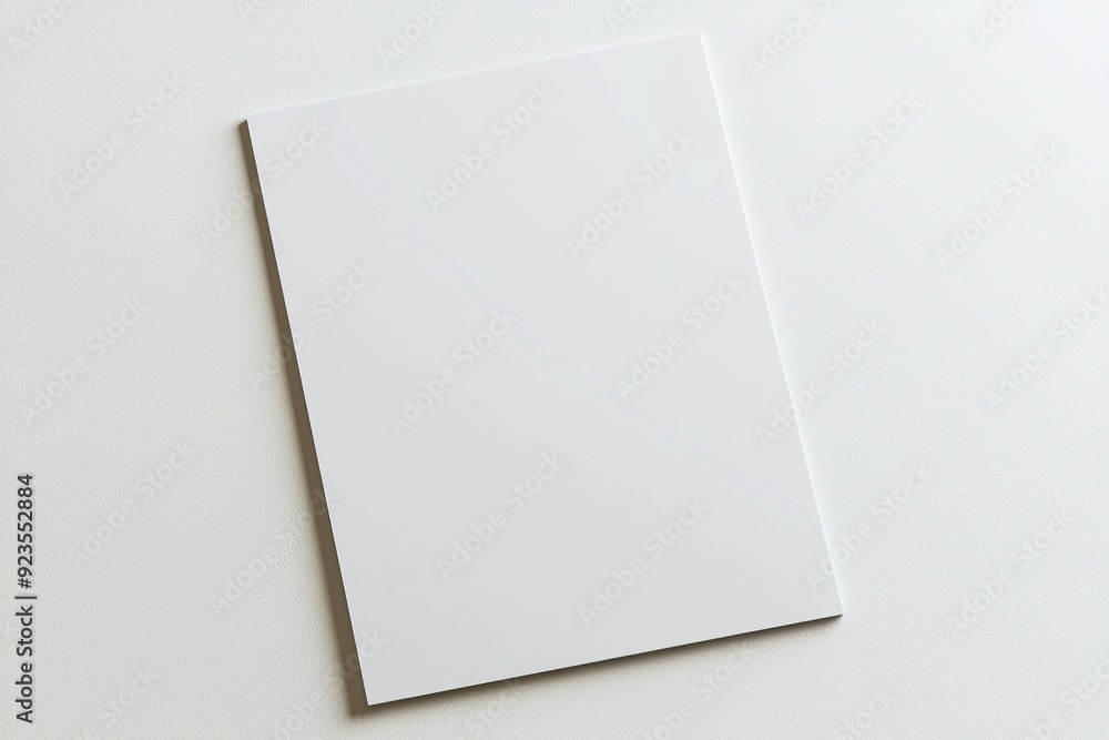 Blank A4 Paper Mockup on Isolated Background created with Generative AI Blank A4 Paper Mockup on Isolated Background created with Generative AI