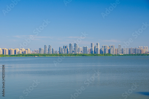 Summer scenery of Wuhan East Lake Scenic Area photo