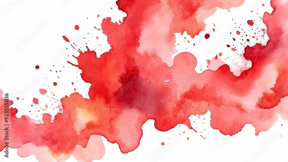 Abstract Red Watercolor Design Abstract Red Watercolor Design