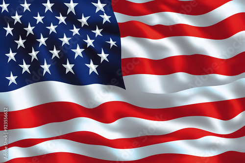 Illustration of the USA national flag