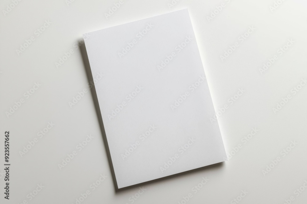 Blank A4 Paper Mockup on Isolated Background created with Generative AI Blank A4 Paper Mockup on Isolated Background created with Generative AI