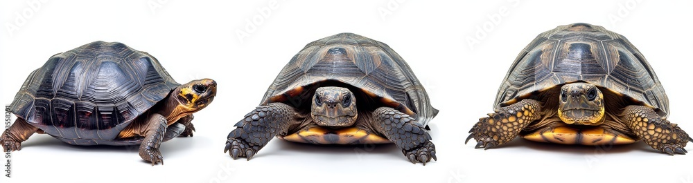 Obraz premium An isolated group of turtles on a transparent background