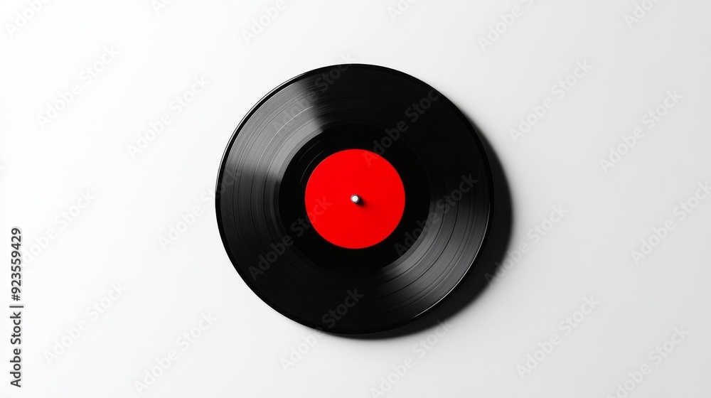 Fototapeta premium An isolated vintage vinyl record on a transparent background