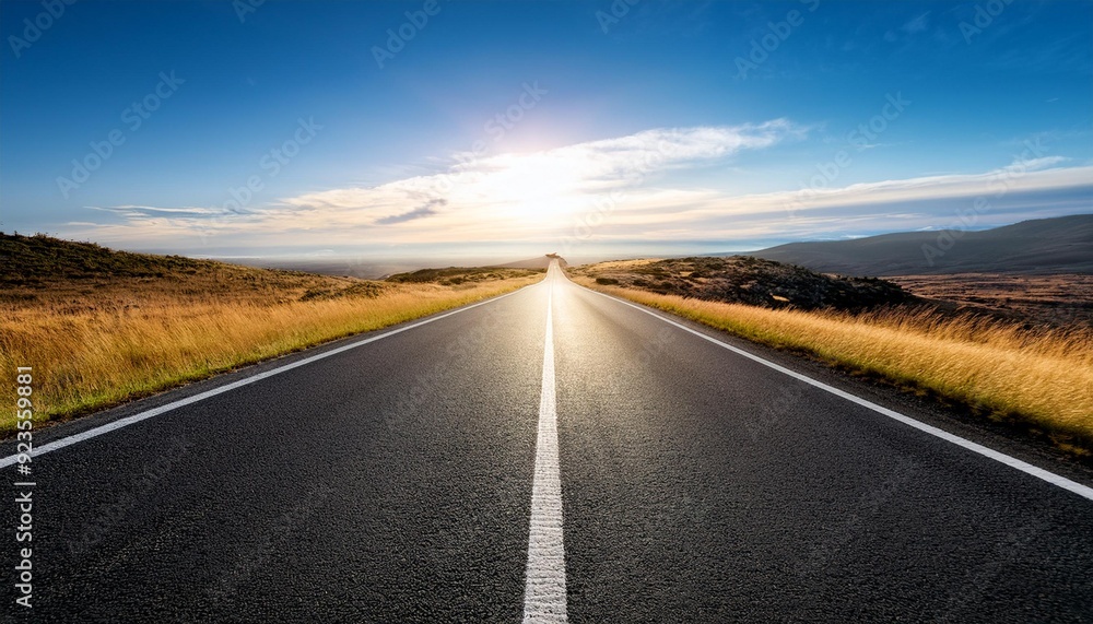 Fototapeta premium Road to Success: An Upward Journey of Growth and Ambition