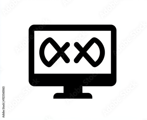 Xs for eyes, indicating a system error or malfunction on a computer icon