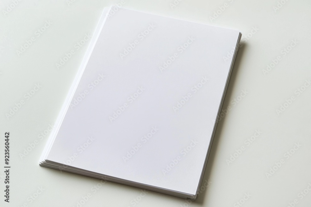 Blank A4 Paper Mockup on Isolated Background created with Generative AI Blank A4 Paper Mockup on Isolated Background created with Generative AI