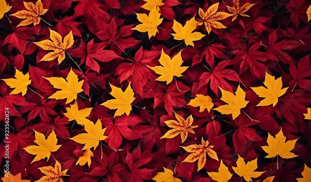 Autumn red and yellow leaves background Autumn red and yellow leaves background