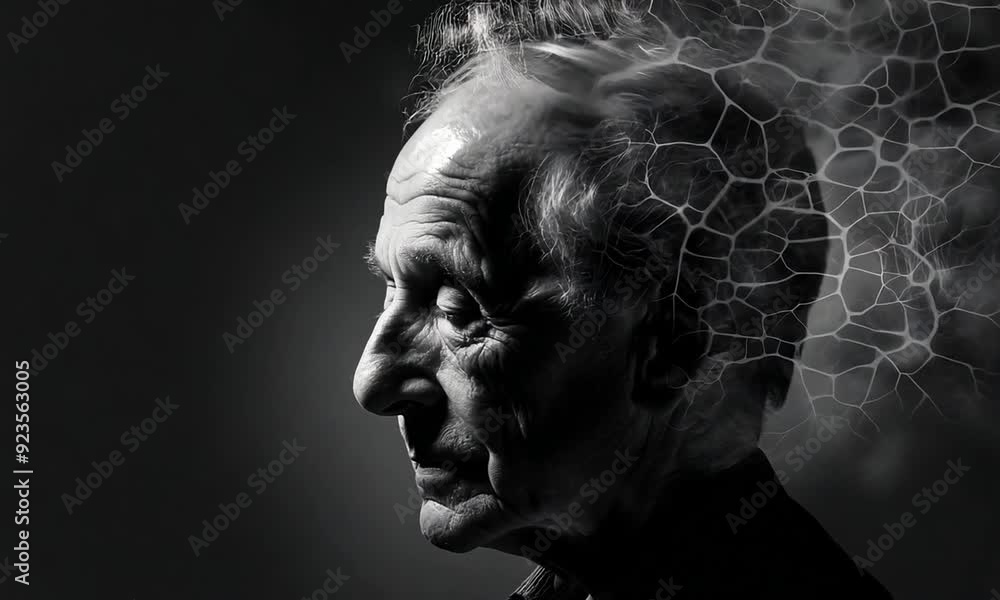 senior man loses his memory due to dementia senior man loses his memory due to dementia