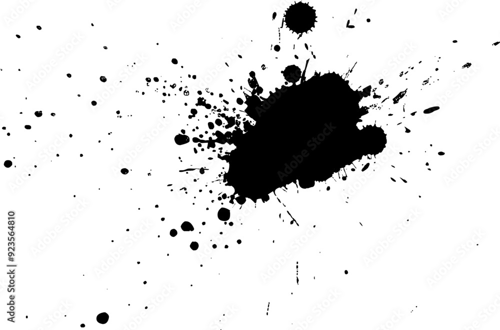 black watercolor brush painting splash splatter on white background black watercolor brush painting splash splatter on white background