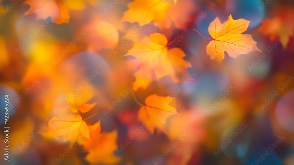 Autumn Leaves in Warm Tones Creating a Vibrant Seasonal Background_4 Autumn Leaves in Warm Tones Creating a Vibrant Seasonal Background_4