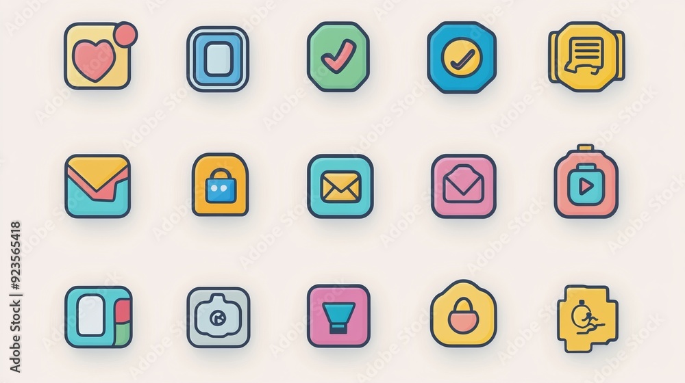 Colorful Icon Set Colorful Icon Set