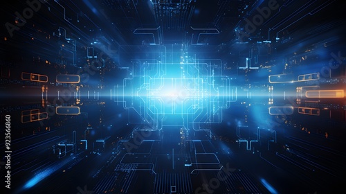 Abstract technology background Hi-tech communication concept futuristic digital innovation background vector illustration