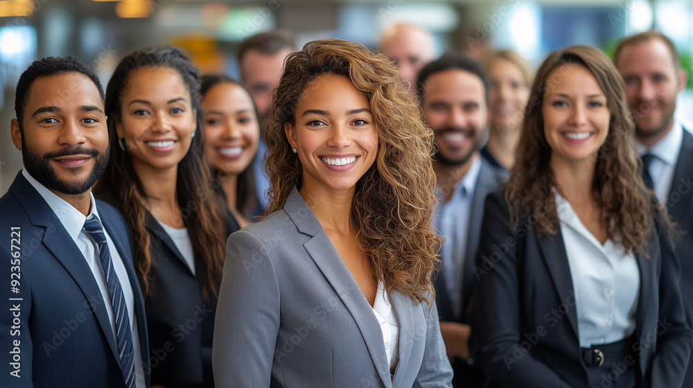 A diverse group of businesspeople poses for a professional team photo, exuding confidence and professionalism, while looking smart and impeccable. A diverse group of businesspeople poses for a professional team photo, exuding confidence and professionalism, while looking smart and impeccable.