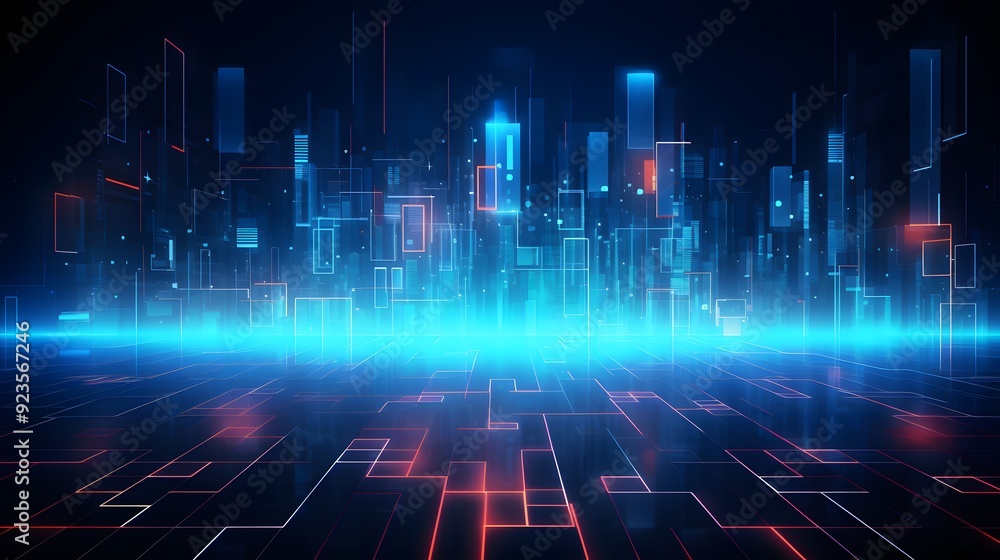 Abstract technology background Hi-tech communication concept futuristic digital innovation background vector illustration Abstract technology background Hi-tech communication concept futuristic digital innovation background vector illustration