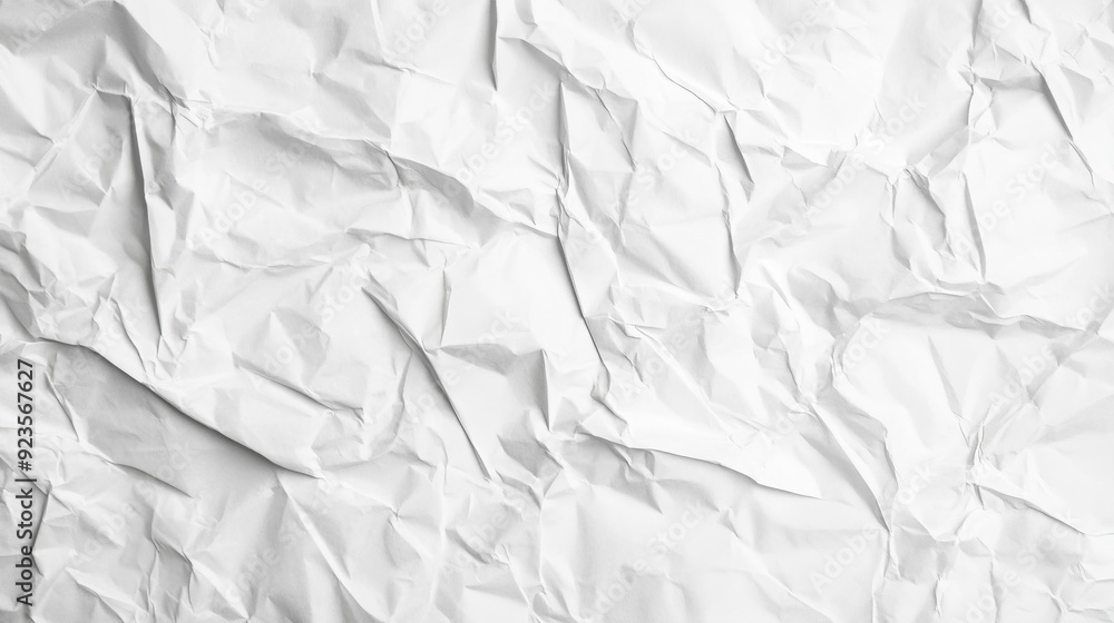 Obraz premium Crumpled White Paper Texture