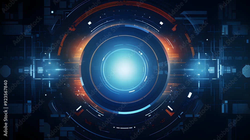Abstract technology background Hi-tech communication concept futuristic digital innovation background vector illustration Abstract technology background Hi-tech communication concept futuristic digital innovation background vector illustration