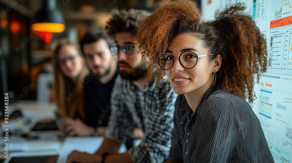 Mixed team of software engineers brainstorming ideas. Diverse app developers collaborating as group. Mixed team of software engineers brainstorming ideas. Diverse app developers collaborating as group.