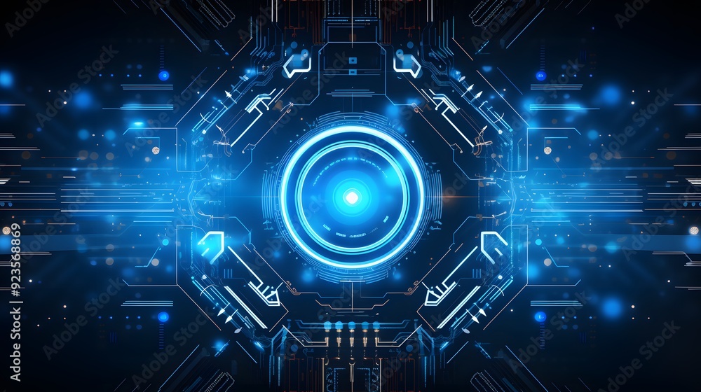 Abstract technology background Hi-tech communication concept futuristic digital innovation background vector illustration