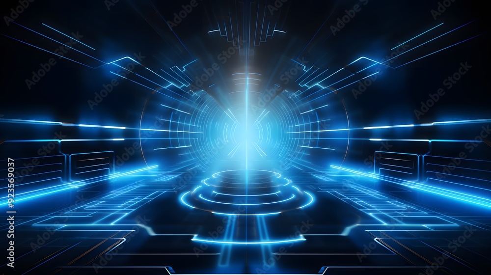 Fototapeta premium Abstract technology background Hi-tech communication concept futuristic digital innovation background vector illustration