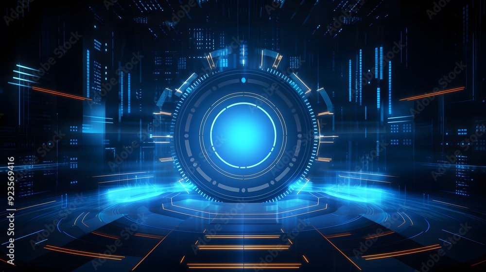 Abstract technology background Hi-tech communication concept futuristic digital innovation background vector illustration Abstract technology background Hi-tech communication concept futuristic digital innovation background vector illustration
