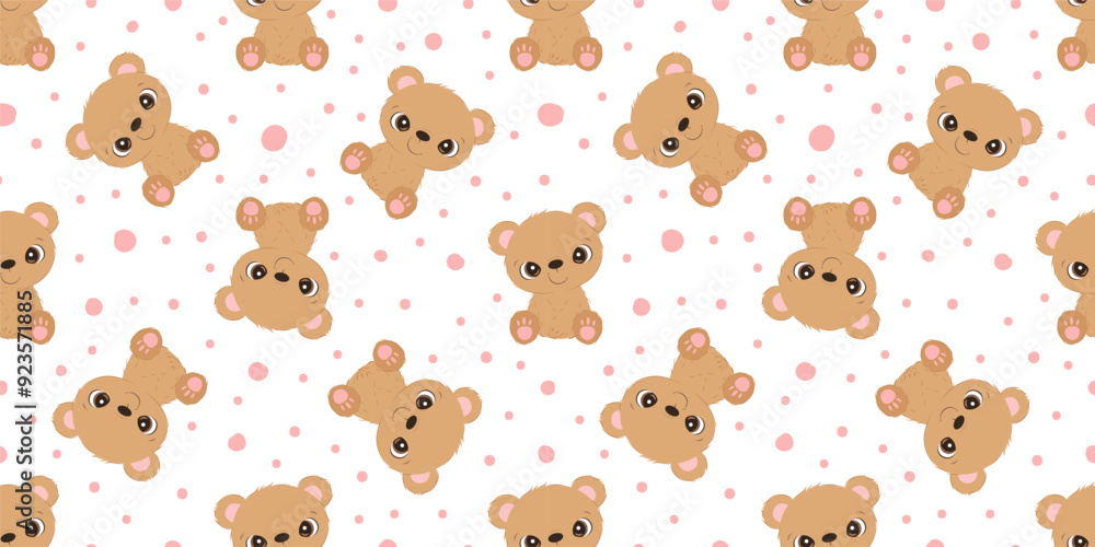 Cute baby animals seamless pattern Cute baby animals seamless pattern
