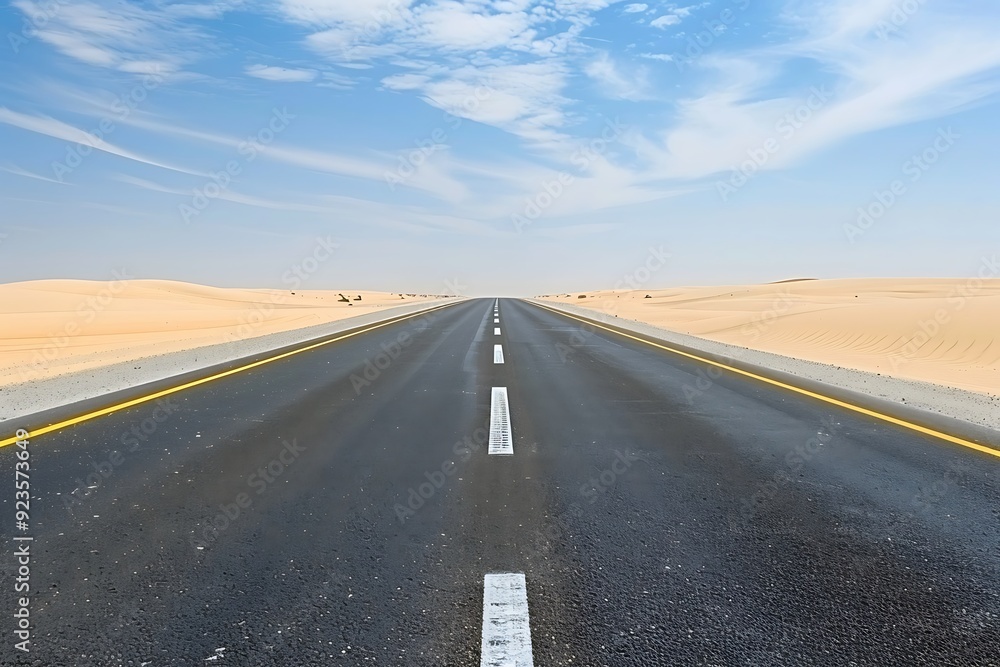 Empty asphalt road, adventure road in desert. Empty asphalt road, adventure road in desert.
