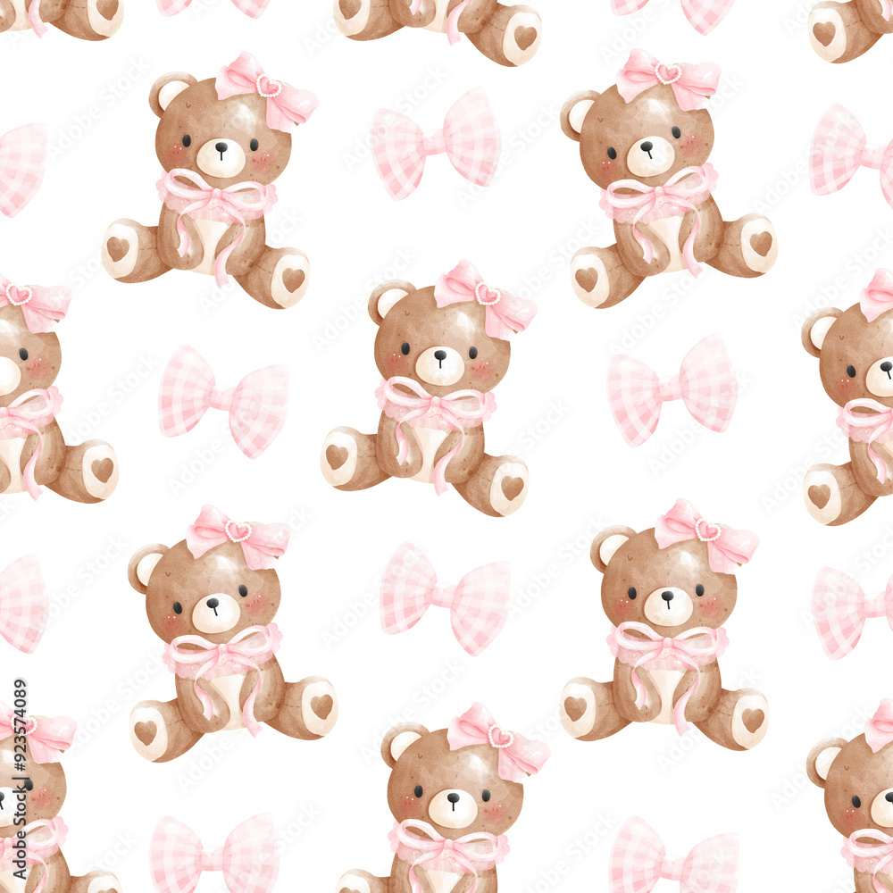 Cute Teddy Bear Seamless pattern Cute Teddy Bear Seamless pattern