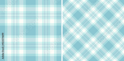 Fabric check seamless of background tartan pattern with a textile plaid texture vector.