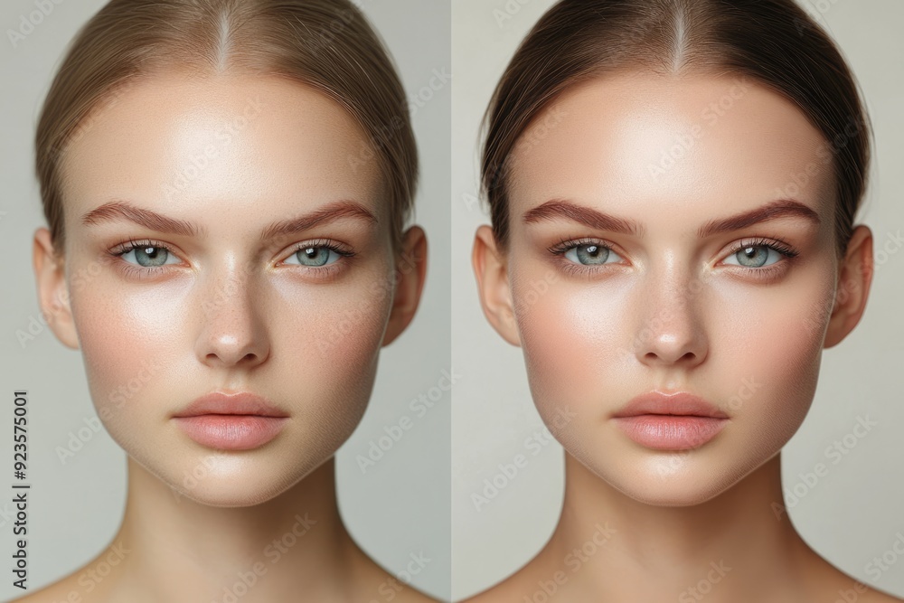 Before and After: A Close-up Comparison of Skin Tone and Texture Before and After: A Close-up Comparison of Skin Tone and Texture