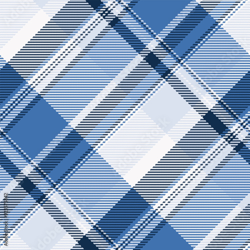 Kid check texture seamless, mother tartan pattern background. Irish plaid vector textile fabric in blue and light colors.