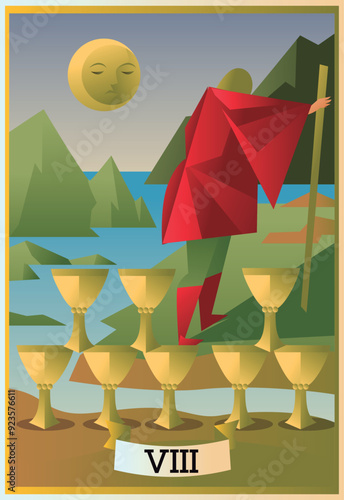 eight of cups minor arcana tarot cards