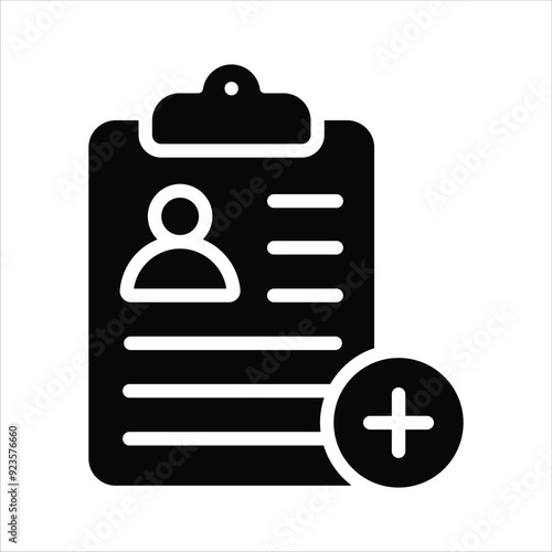 Have a look at this amazing icon of resume in modern style