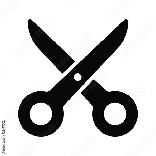 Creatively designed icon of scissors in trendy style, ready to use vector