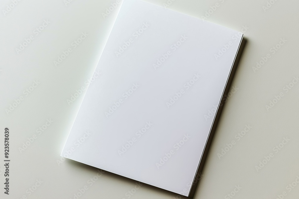 Blank A4 Paper Mockup on Isolated Background created with Generative AI Blank A4 Paper Mockup on Isolated Background created with Generative AI