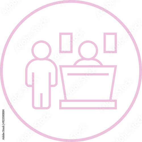 Front Desk icon Design