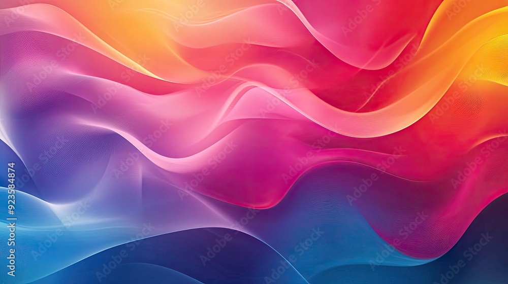 Fototapeta premium Abstract gradient mesh background with fluid and organic color transitions.