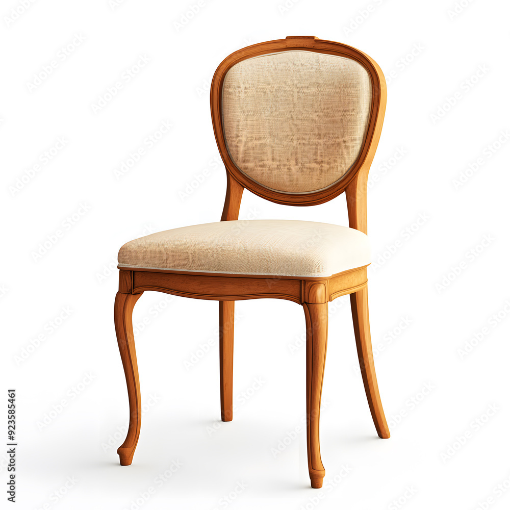 Modern Scandinavian wooden chair isolated on white background Modern Scandinavian wooden chair isolated on white background