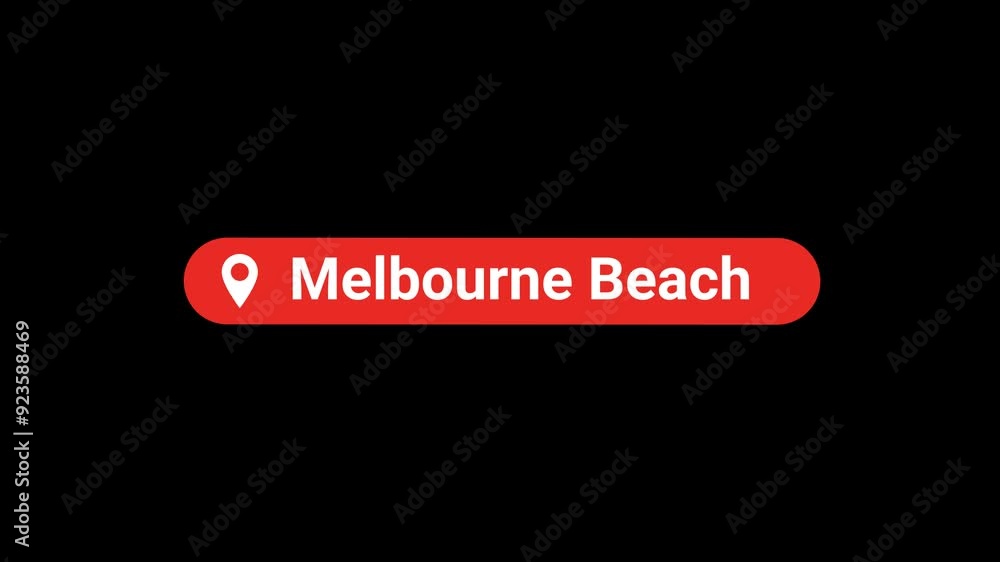 Melbourne beach Location title Animation Melbourne beach Location title Animation