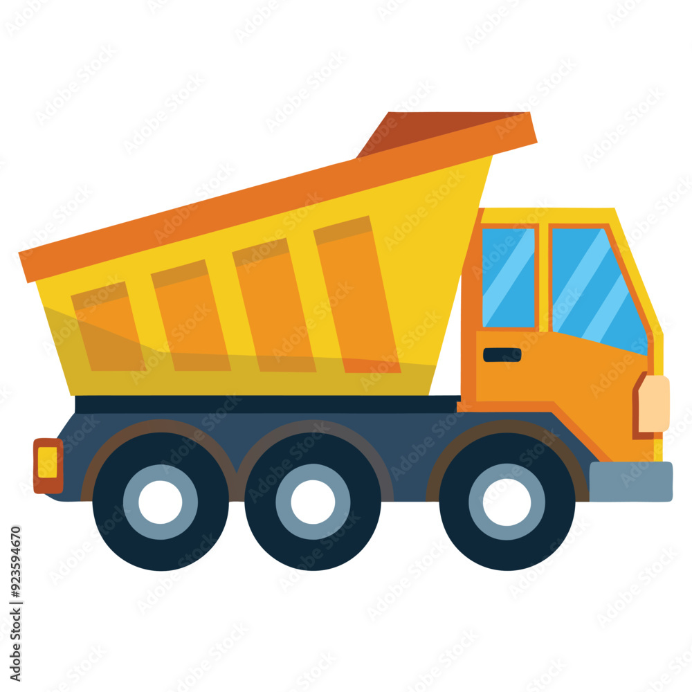 dump truck isolated on white background dump truck isolated on white background