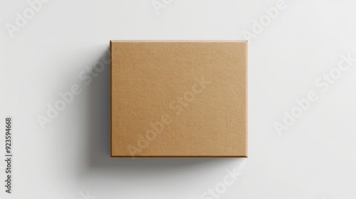 blank box packaging design mockup on white background