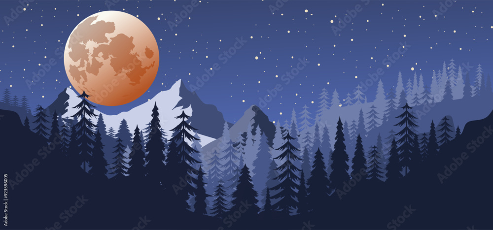 Full screen long background of mountains landscape Full screen long background of mountains landscape