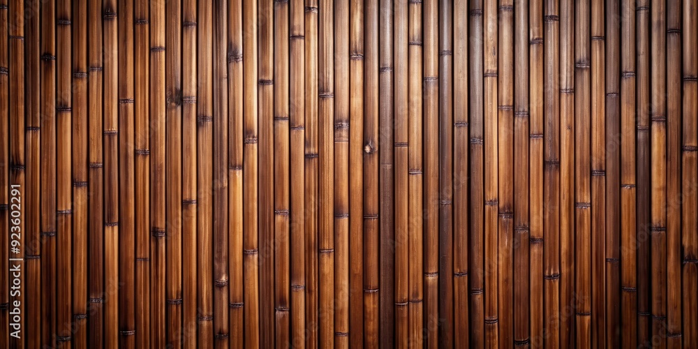 Dark brown wooden surface wide panoramic texture. Natural bamboo wallpaper. Wood slat wall large background, wood, brown Dark brown wooden surface wide panoramic texture. Natural bamboo wallpaper. Wood slat wall large background, wood, brown