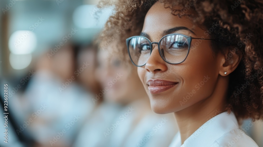 A young woman wearing glasses smiles confidently in an office setting, her professional appearance and expression suggesting expertise and a positive work environment. A young woman wearing glasses smiles confidently in an office setting, her professional appearance and expression suggesting expertise and a positive work environment.
