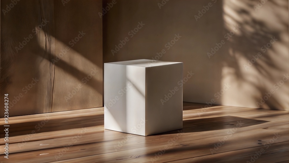 Photorealistic packaging mockup,blank white template for gifting and advertising your product. Minimalistic eco-friendly cardboard box with natural texture and wooden background. Simple mockup design Photorealistic packaging mockup,blank white template for gifting and advertising your product. Minimalistic eco-friendly cardboard box with natural texture and wooden background. Simple mockup design